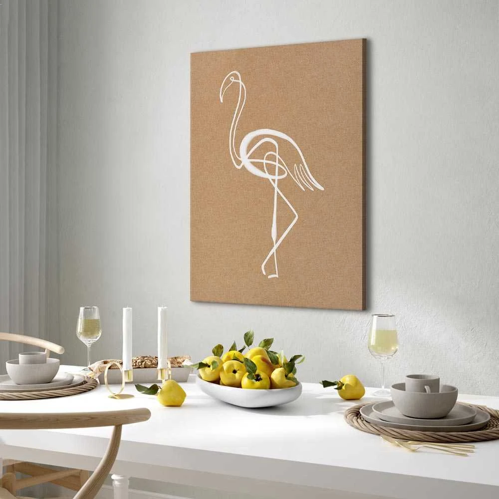Artgeist Paveikslas - Baltas Flamingo (1 Part) Vertical