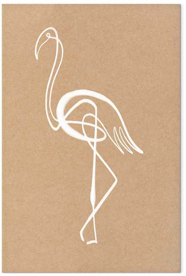 Artgeist Paveikslas - Baltas Flamingo (1 Part) Vertical