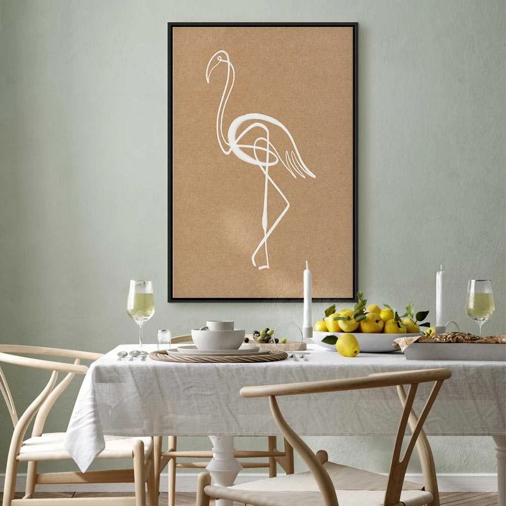 Artgeist Paveikslas - Baltas Flamingo (1 Part) Vertical