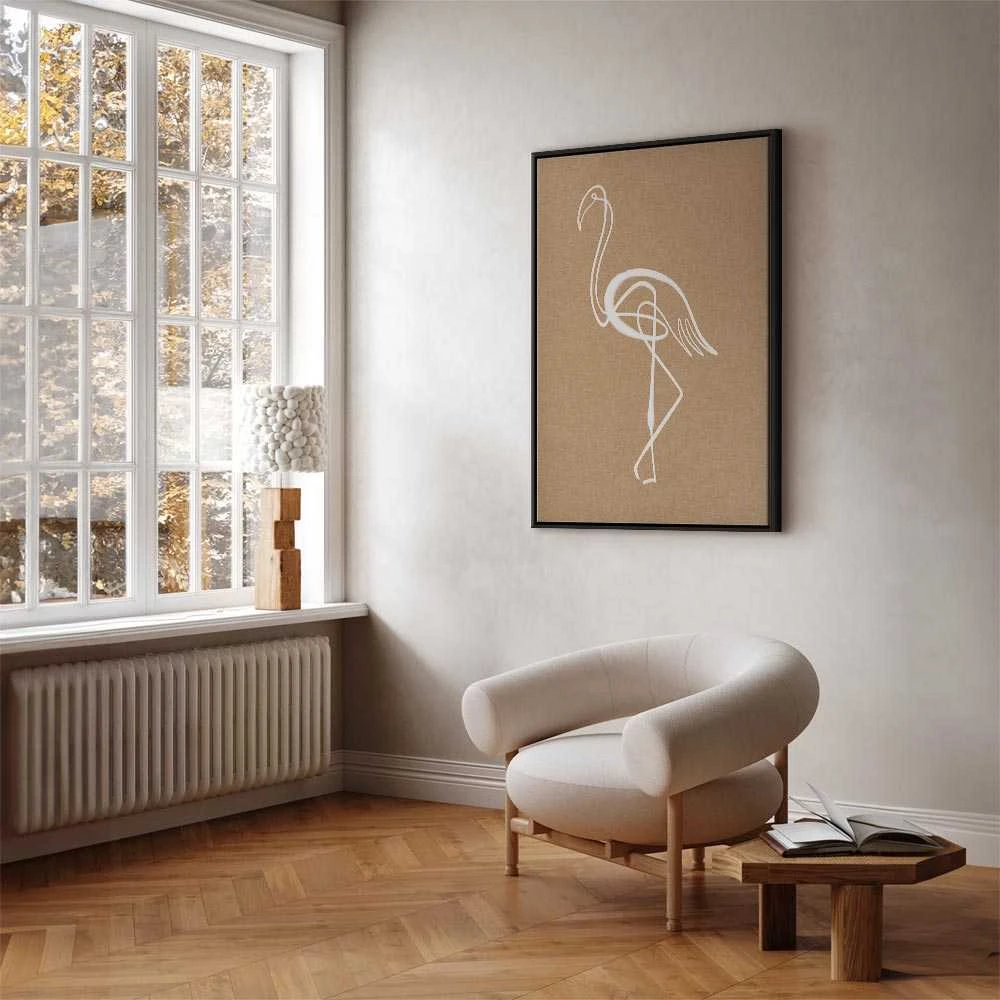 Artgeist Paveikslas - Baltas Flamingo (1 Part) Vertical
