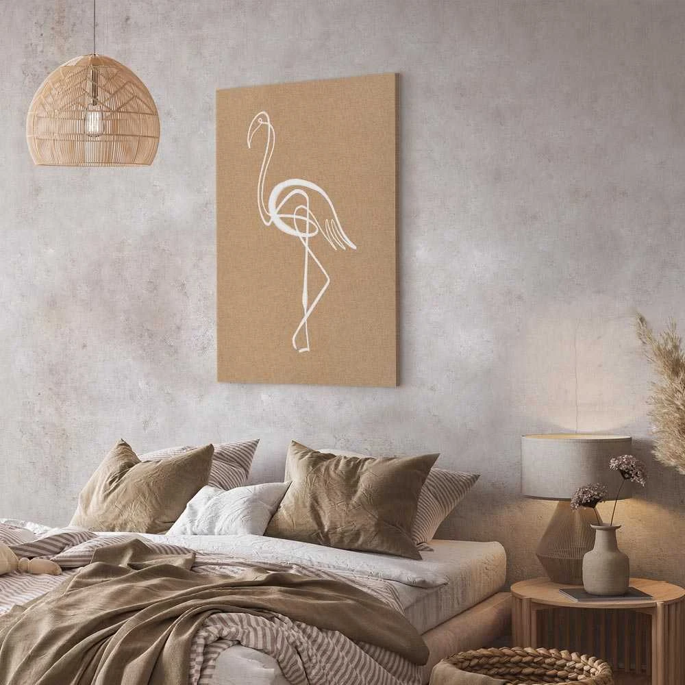 Artgeist Paveikslas - Baltas Flamingo (1 Part) Vertical
