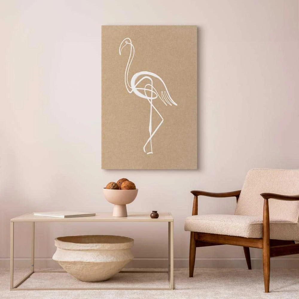 Artgeist Paveikslas - Baltas Flamingo (1 Part) Vertical