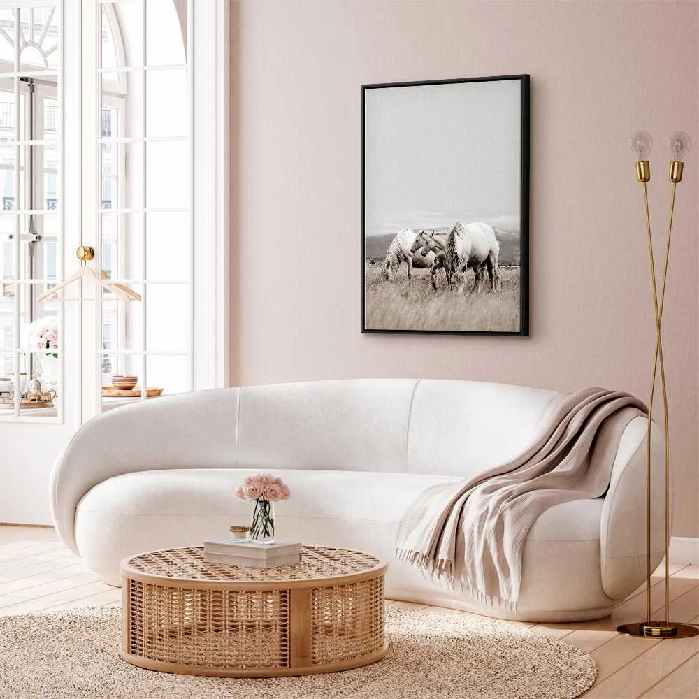 Artgeist Paveikslas - Baltas Horses (1 Part) Vertical