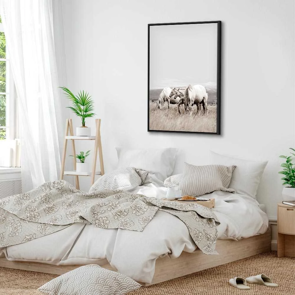 Artgeist Paveikslas - Baltas Horses (1 Part) Vertical