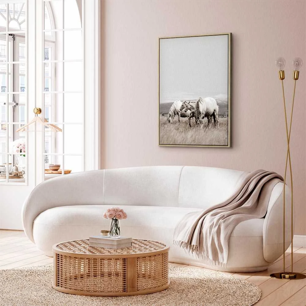 Artgeist Paveikslas - Baltas Horses (1 Part) Vertical
