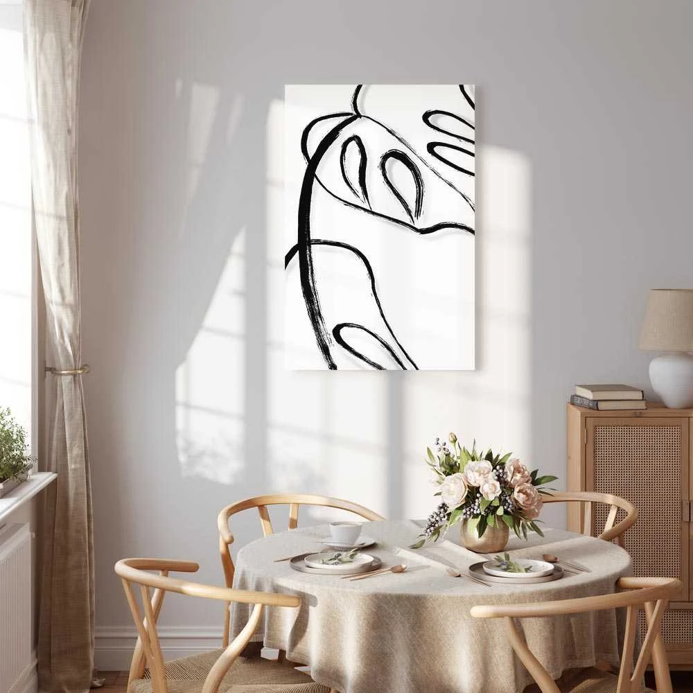Artgeist Paveikslas - Baltas Monstera (1 Part) Vertical