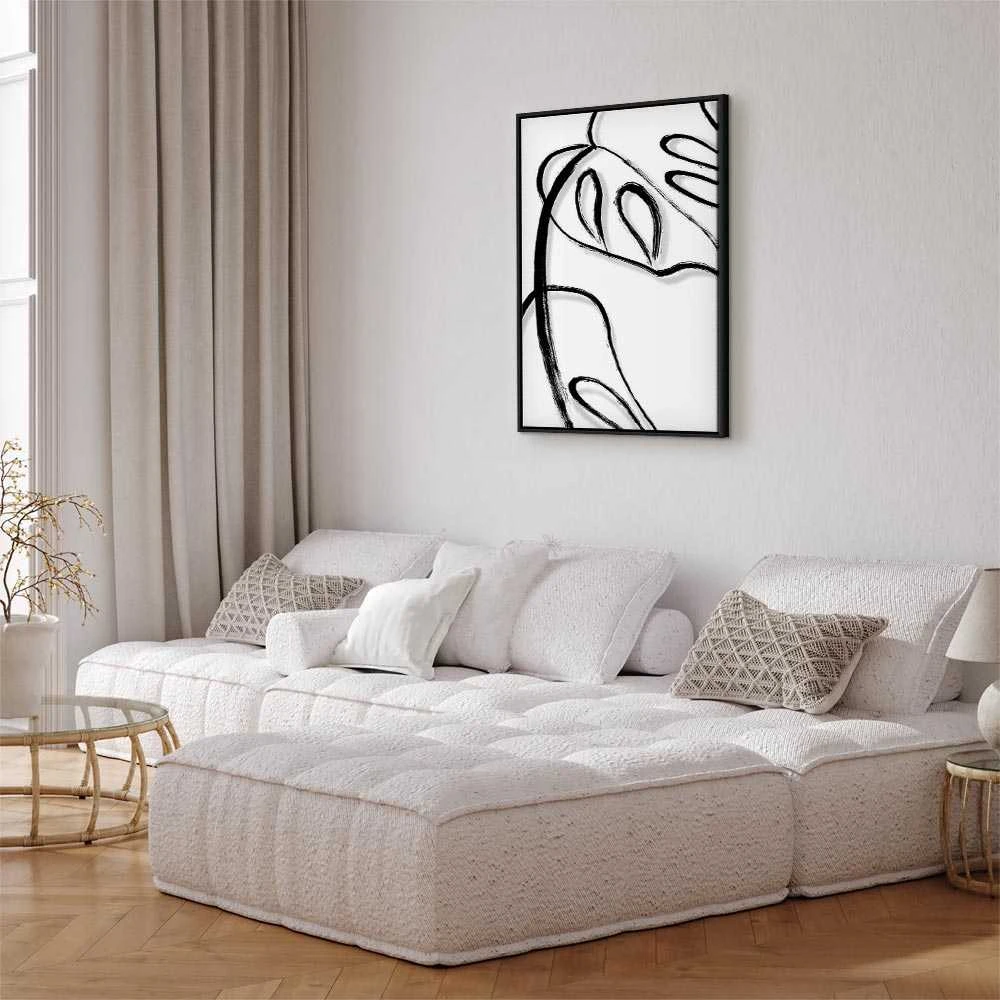 Artgeist Paveikslas - Baltas Monstera (1 Part) Vertical