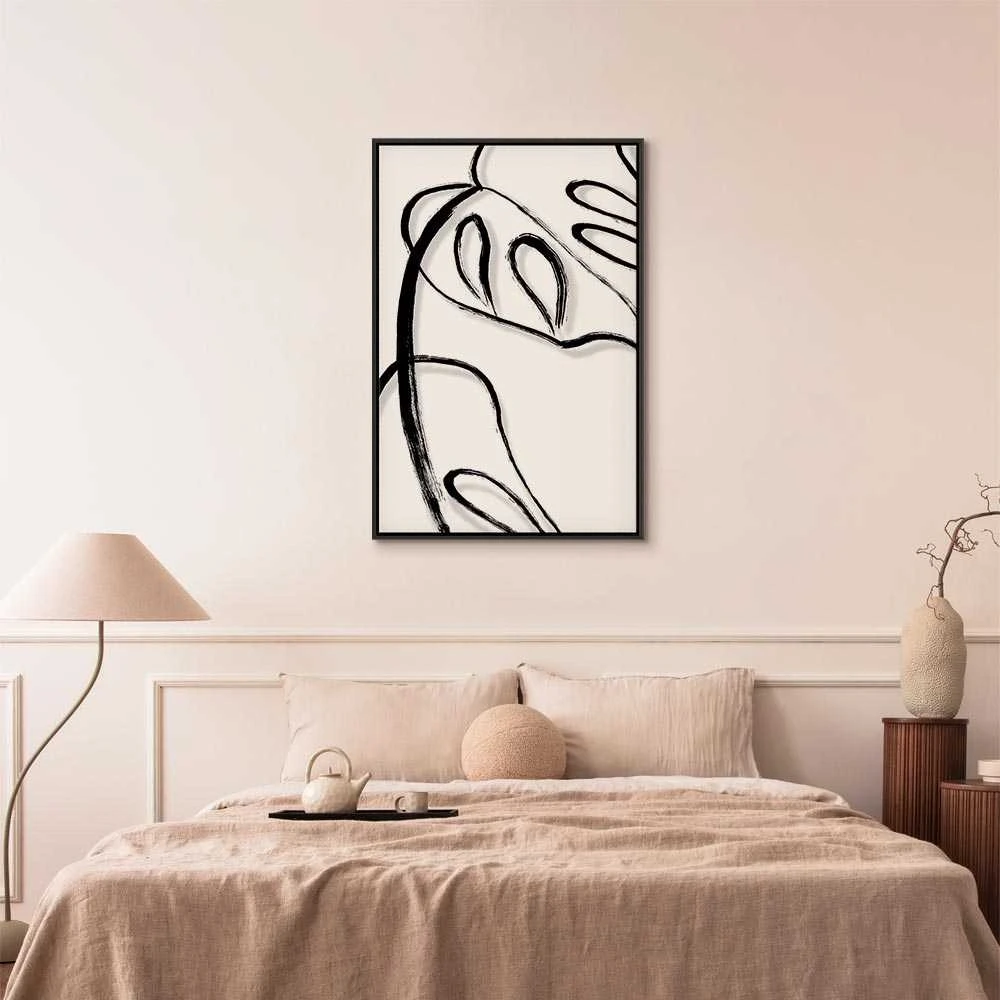 Artgeist Paveikslas - Baltas Monstera (1 Part) Vertical