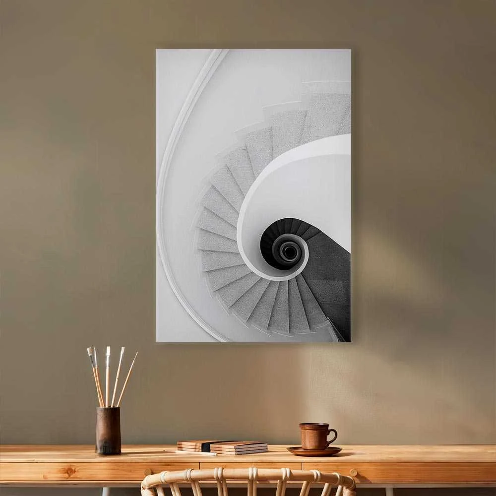 Artgeist Paveikslas - Baltas Stairs (1 Part) Vertical
