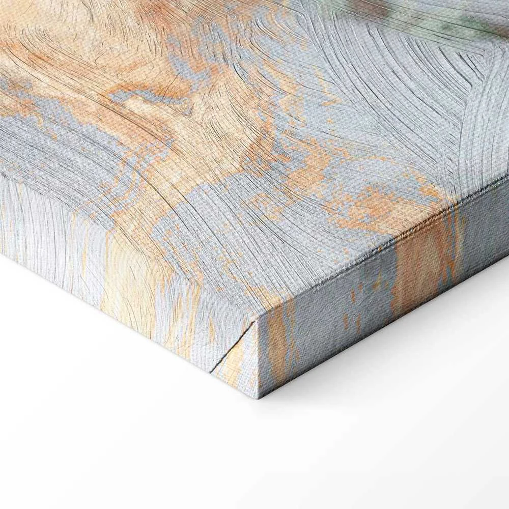 Artgeist Paveikslas - Baltas stone – elegant marble with golden reflections