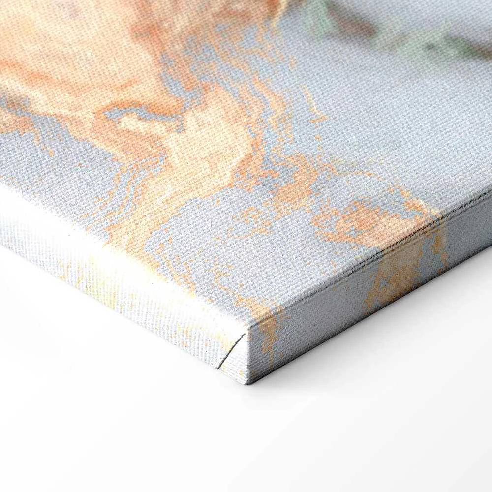 Artgeist Paveikslas - Baltas stone – elegant marble with golden reflections