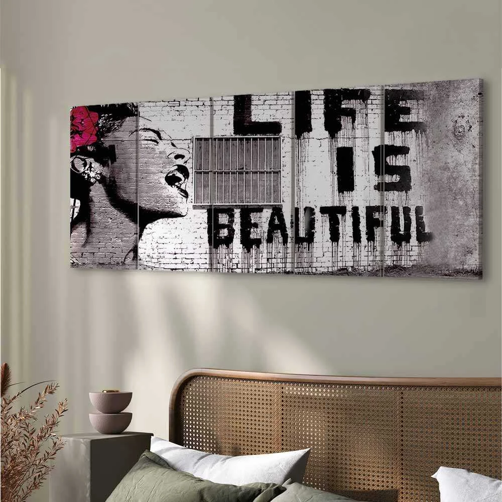 Artgeist Paveikslas - Banksy: Life is Beautiful