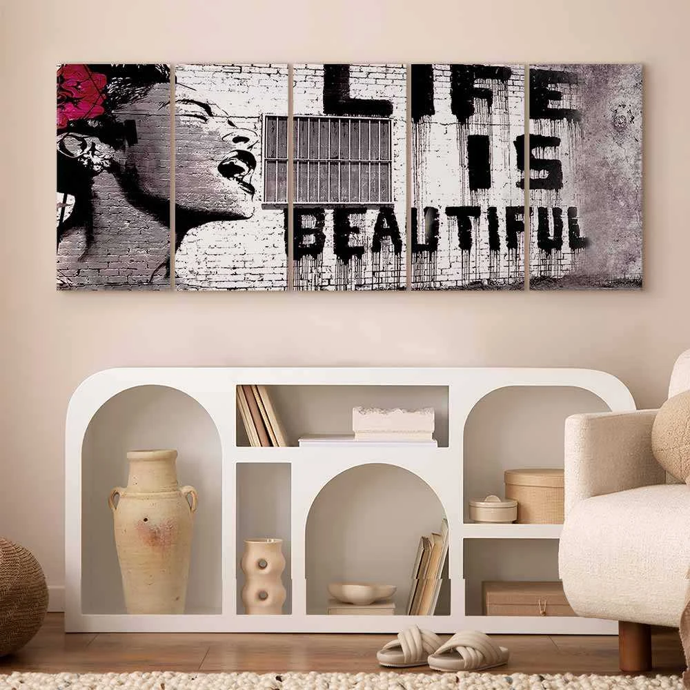 Artgeist Paveikslas - Banksy: Life is Beautiful