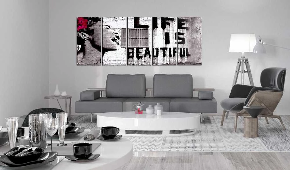 Artgeist Paveikslas - Banksy: Life is Beautiful