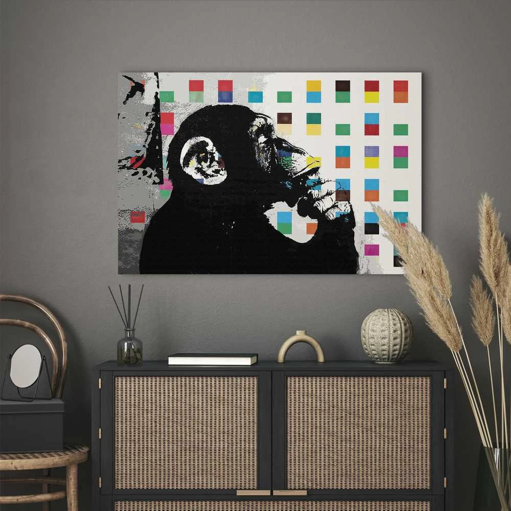 Artgeist Paveikslas - Banksy The Thinker Monkey