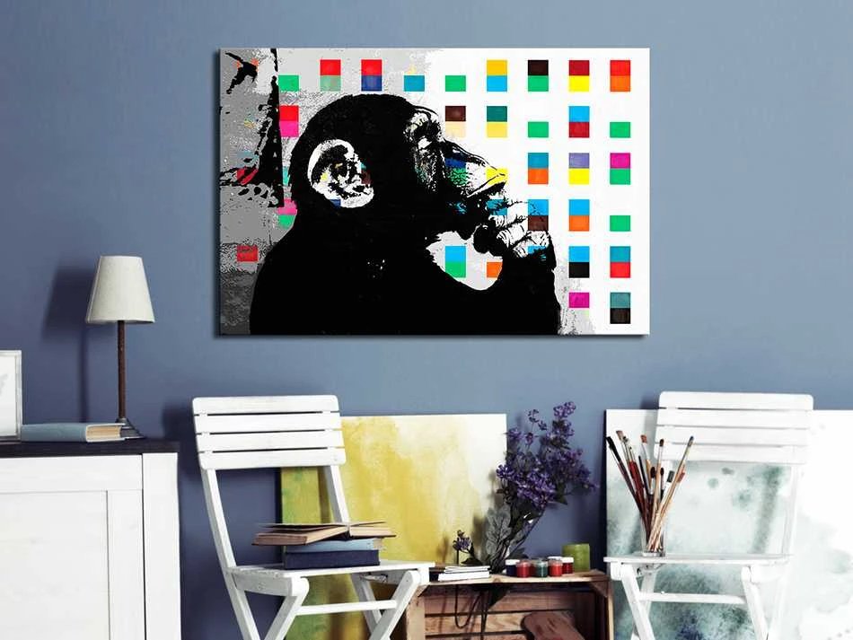 Artgeist Paveikslas - Banksy The Thinker Monkey