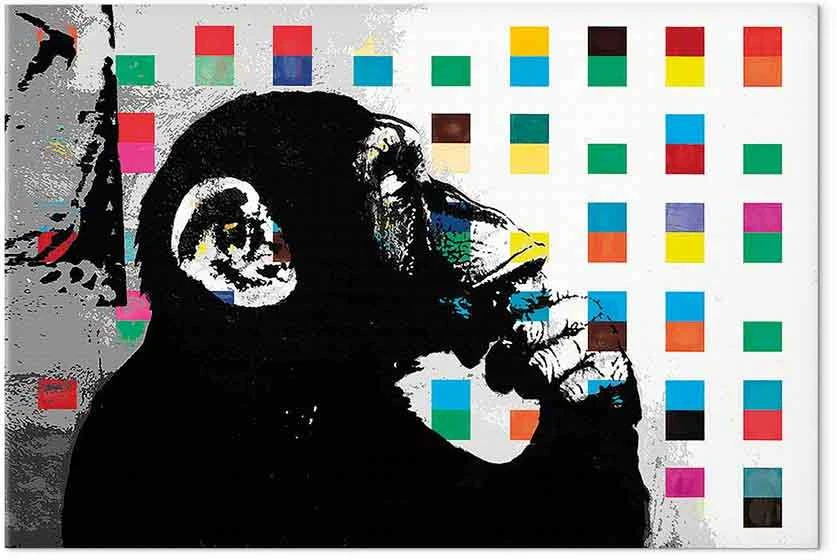 Artgeist Paveikslas - Banksy The Thinker Monkey
