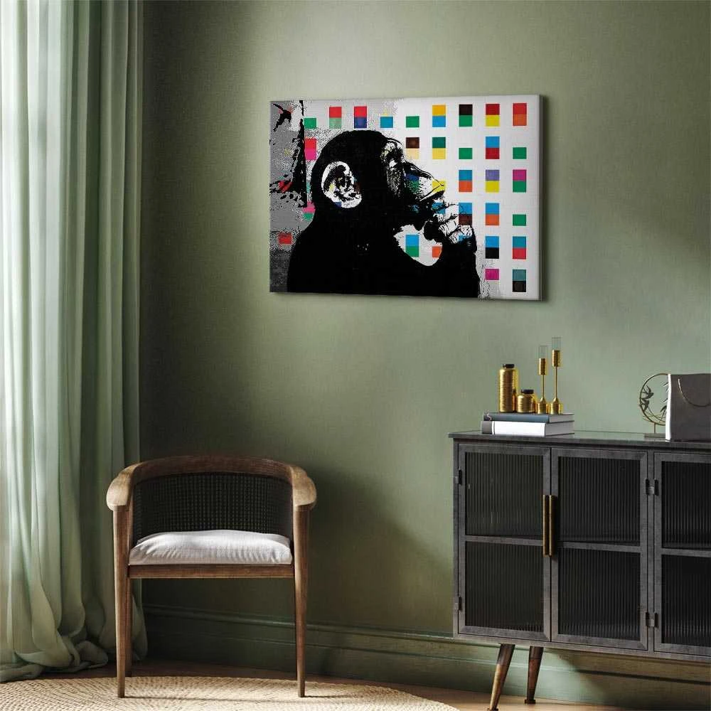 Artgeist Paveikslas - Banksy The Thinker Monkey