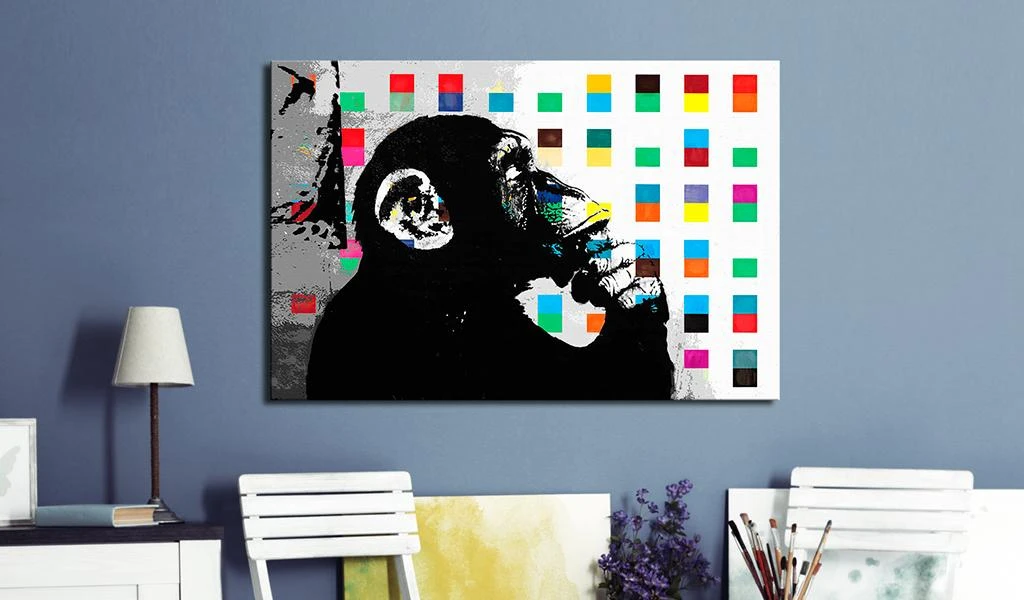 Artgeist Paveikslas - Banksy The Thinker Monkey