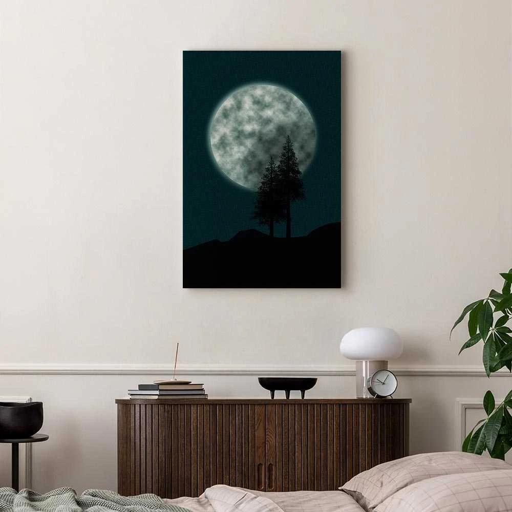 Artgeist Paveikslas - Beautiful Full Moon (1 Part) Vertical