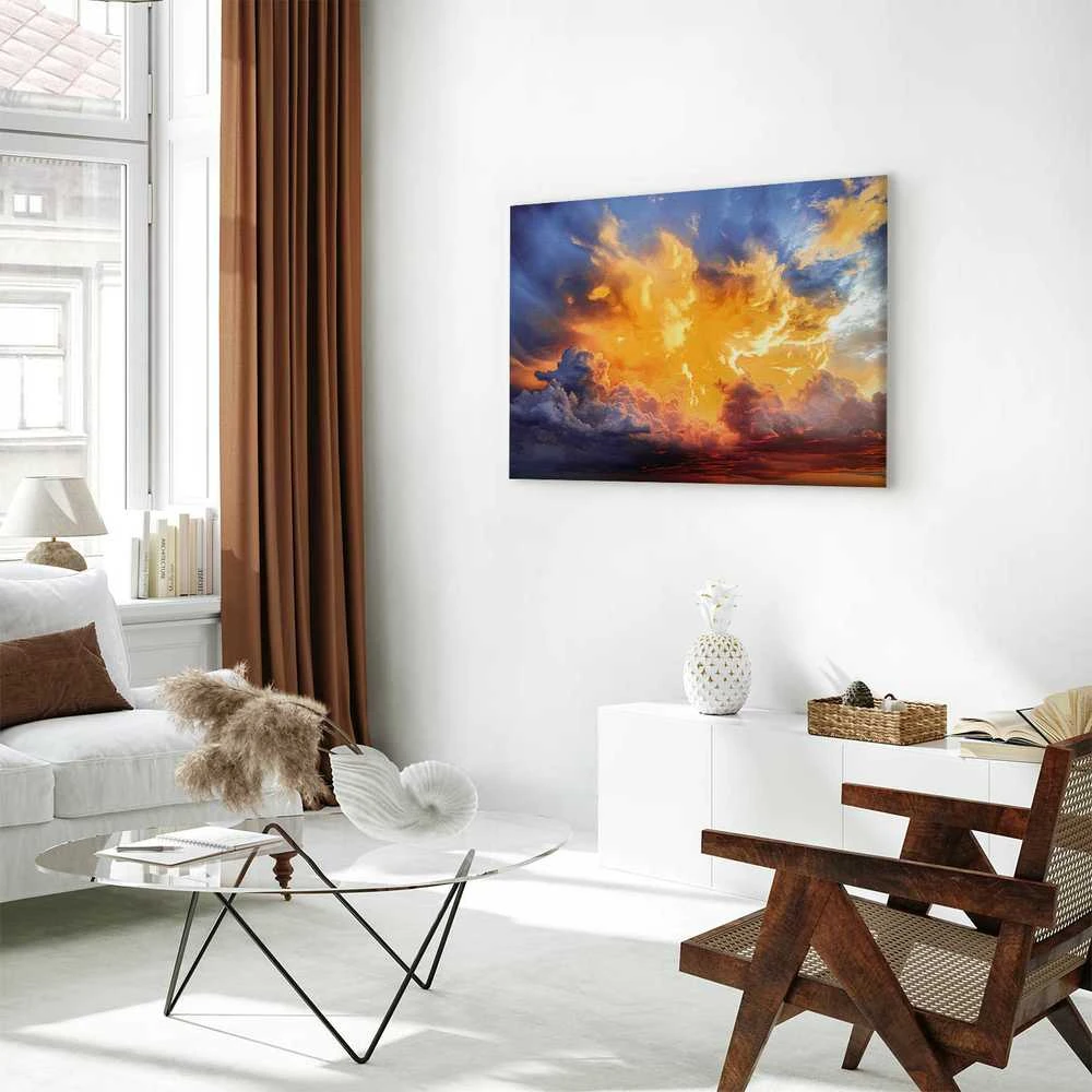Artgeist Paveikslas - Beautiful Sunset - Clouds in Warm Shades