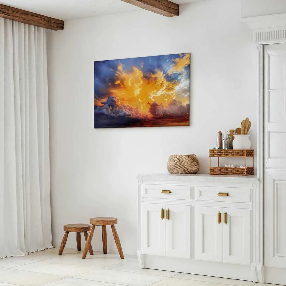 Artgeist Paveikslas - Beautiful Sunset - Clouds in Warm Shades