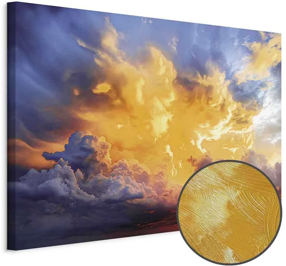 Artgeist Paveikslas - Beautiful Sunset - Clouds in Warm Shades