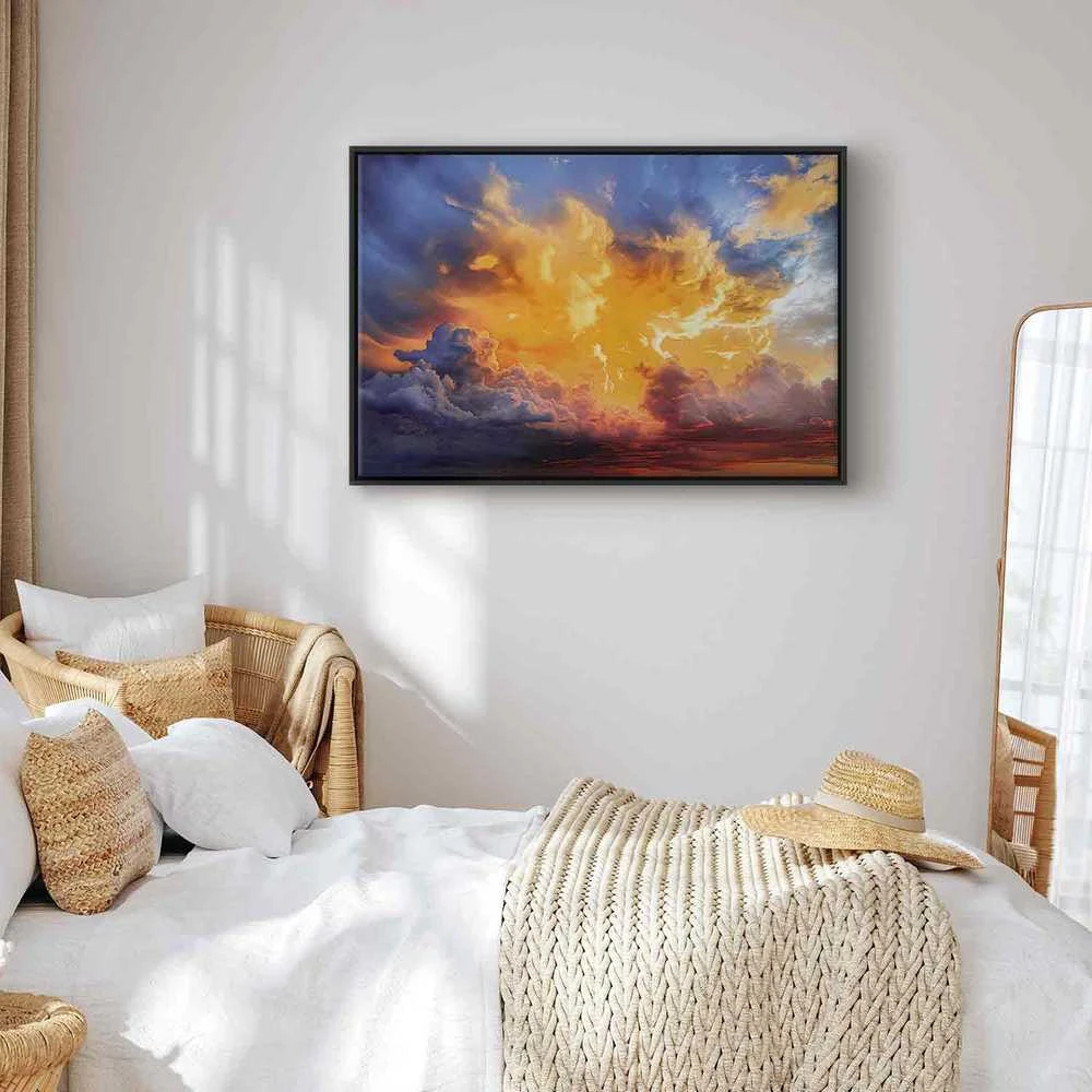 Artgeist Paveikslas - Beautiful Sunset - Clouds in Warm Shades