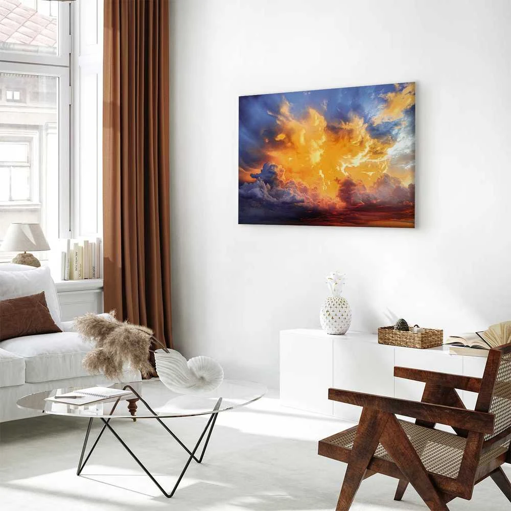 Artgeist Paveikslas - Beautiful Sunset - Clouds in Warm Shades