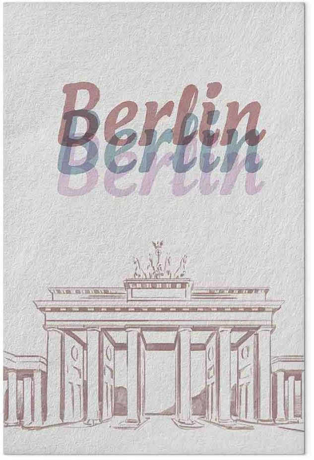 Artgeist Paveikslas - Berlin in Watercolours (1 Part) Vertical