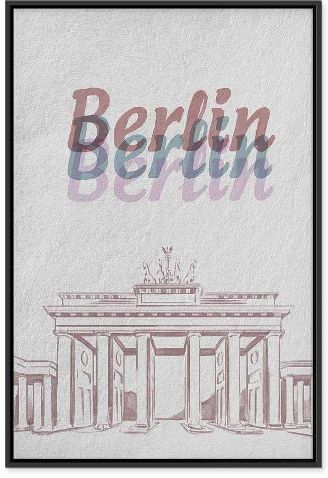 Artgeist Paveikslas - Berlin in Watercolours (1 Part) Vertical