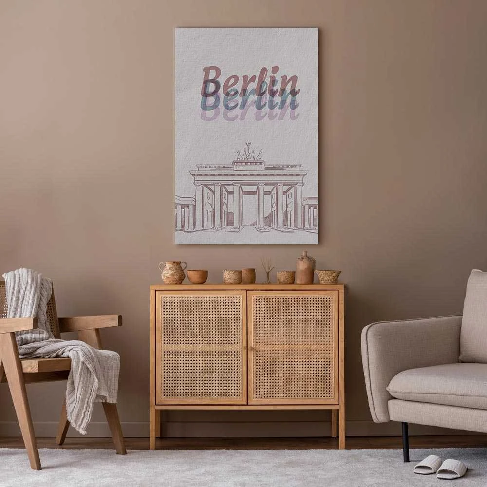 Artgeist Paveikslas - Berlin in Watercolours (1 Part) Vertical