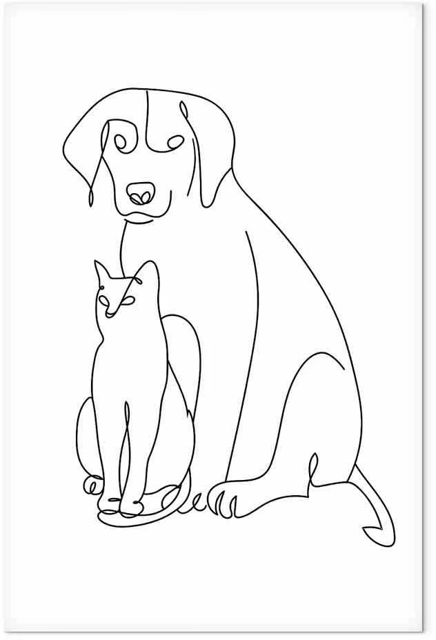 Artgeist Paveikslas - Best Friends (1 Part) Vertical
