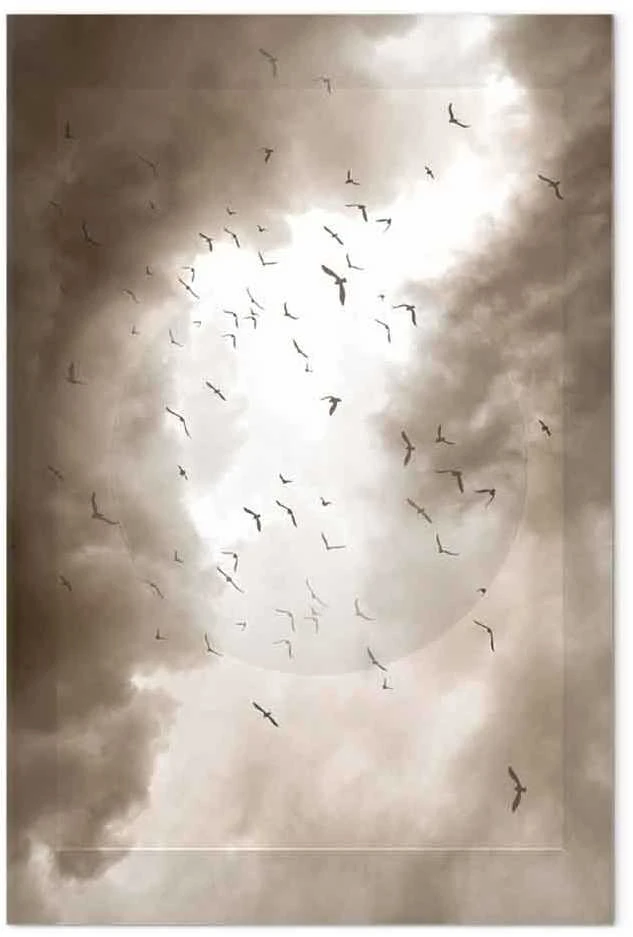 Artgeist Paveikslas - Birds in the Clouds (1 Part) Vertical