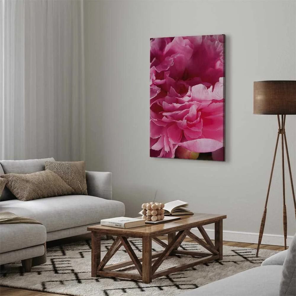 Artgeist Paveikslas - Blossom of Beauty (1-part) - Rožinė Peony Flower Embraced by Nature