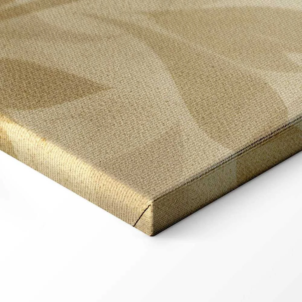 Artgeist Paveikslas - Botanical Motif with Leaves and Vines in Sand Colors