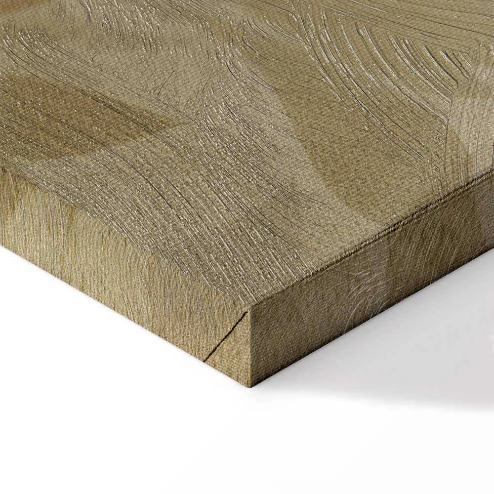 Artgeist Paveikslas - Botanical Motif with Leaves and Vines in Sand Colors
