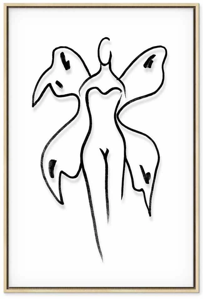 Artgeist Paveikslas - Butterfly Woman (1 Part) Vertical