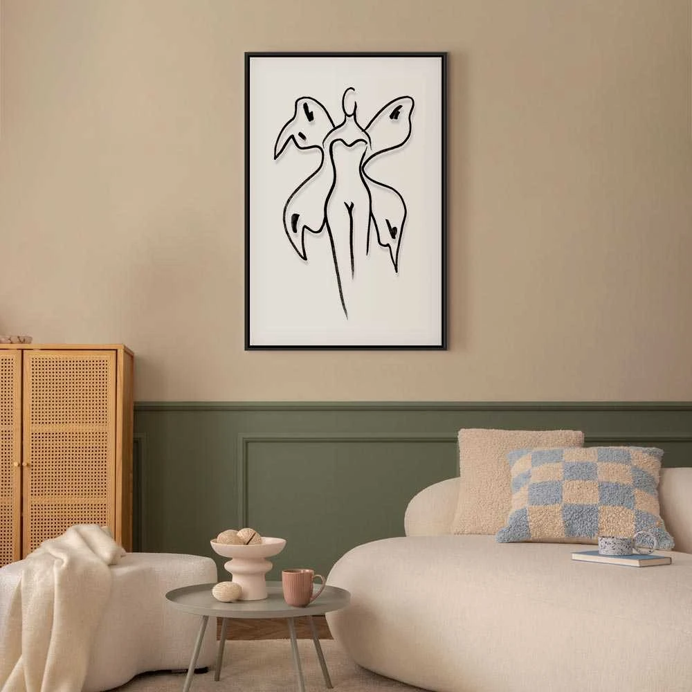 Artgeist Paveikslas - Butterfly Woman (1 Part) Vertical