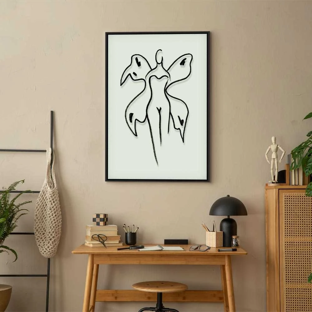 Artgeist Paveikslas - Butterfly Woman (1 Part) Vertical