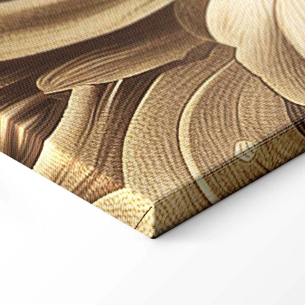 Artgeist Paveikslas - Carved Baroque Ornaments Rich Composition in Sepia Colors