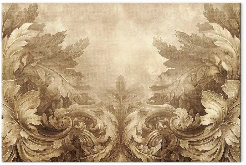 Artgeist Paveikslas - Carved Baroque Ornaments Rich Composition in Sepia Colors