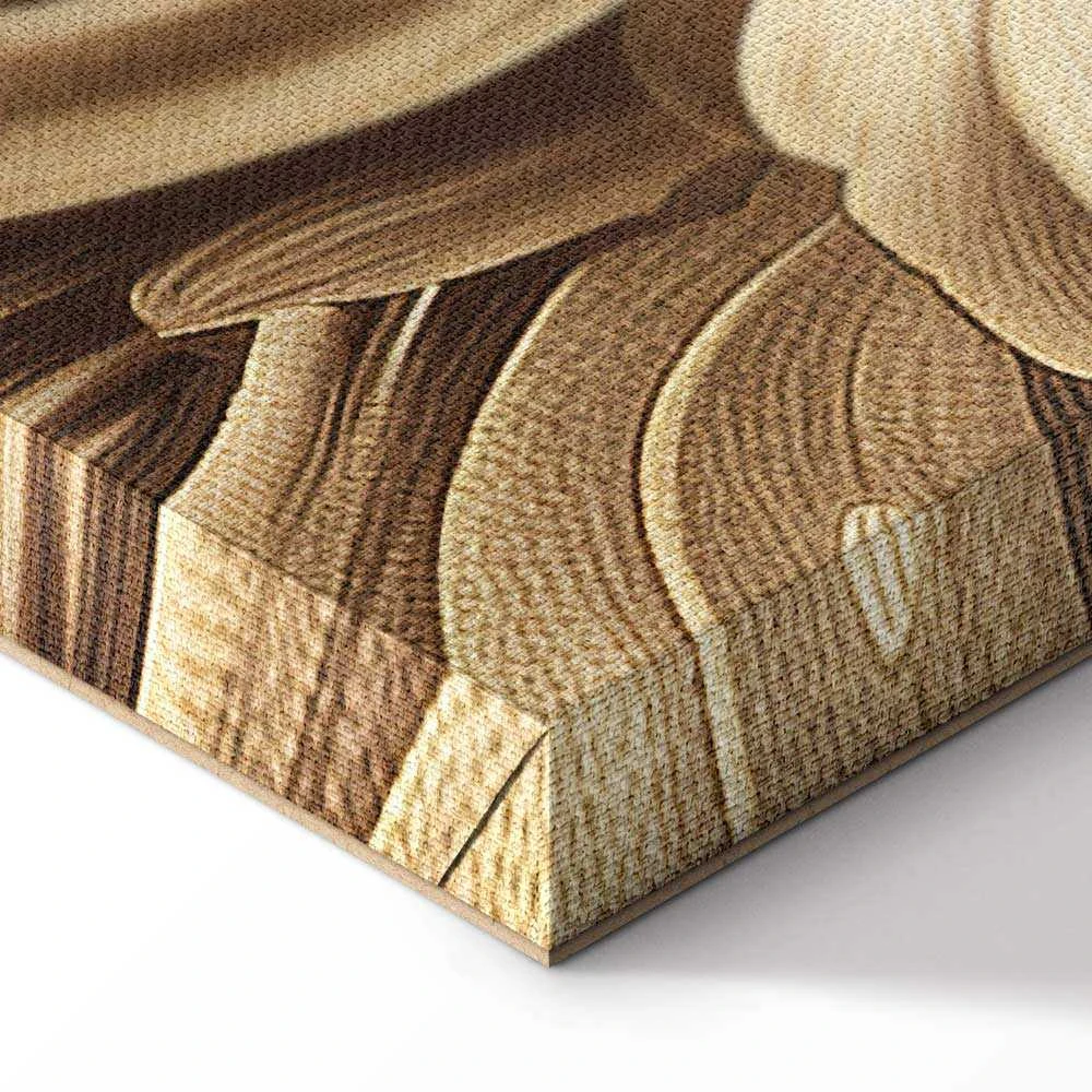 Artgeist Paveikslas - Carved Baroque Ornaments Rich Composition in Sepia Colors
