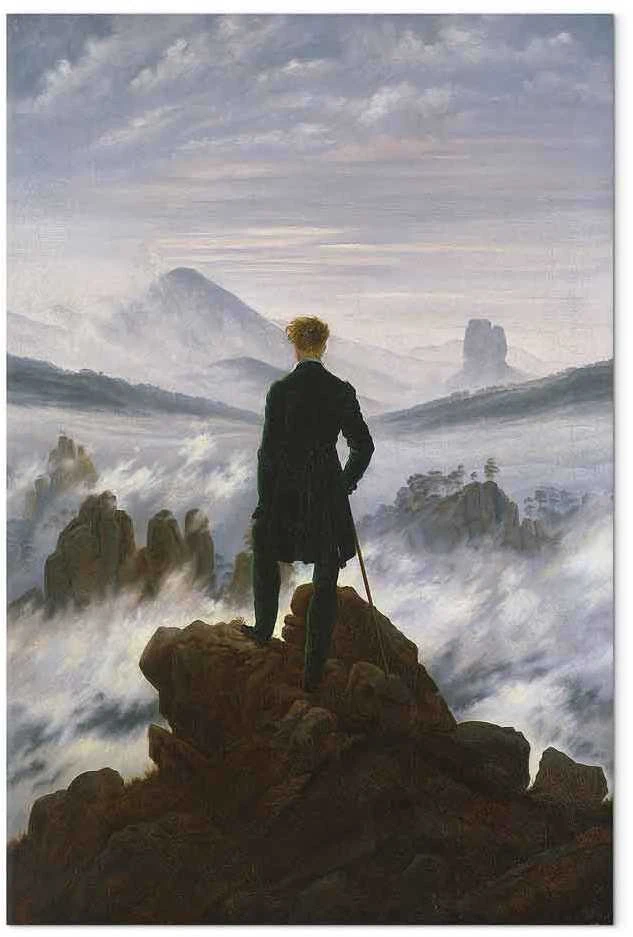 Artgeist Paveikslas - Caspar David Friedrich – Wanderer above the Sea of Fog
