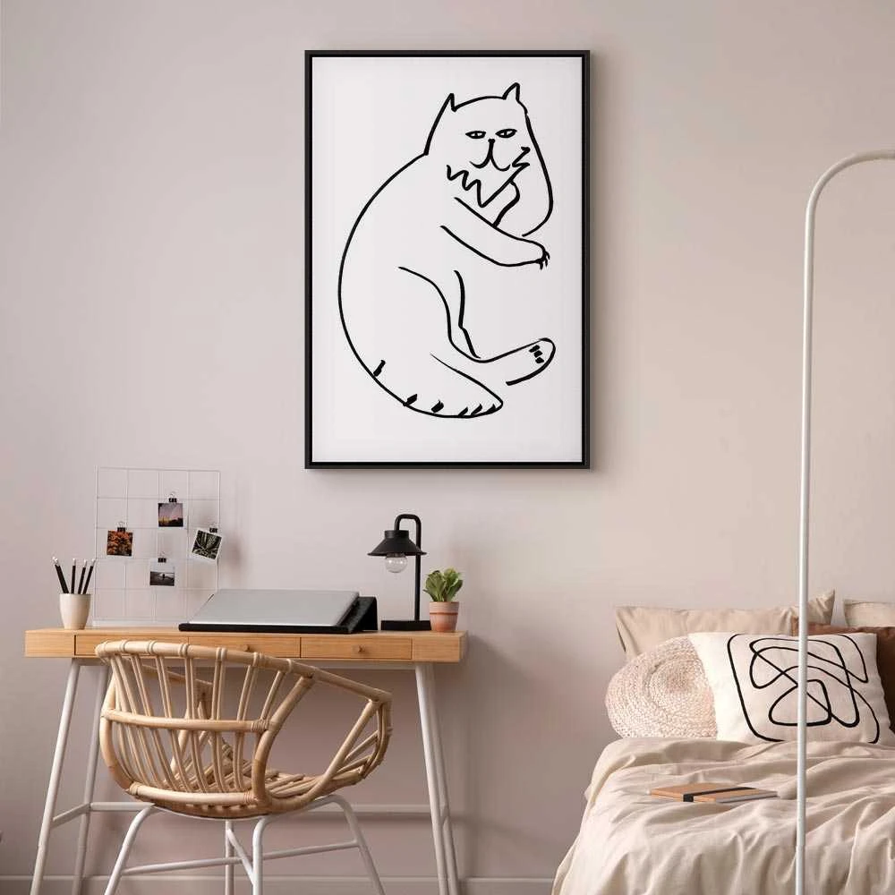 Artgeist Paveikslas - Cat Relaxing (1 Part) Vertical