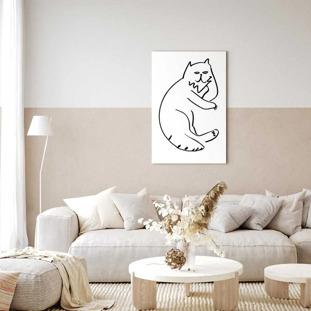Artgeist Paveikslas - Cat Relaxing (1 Part) Vertical