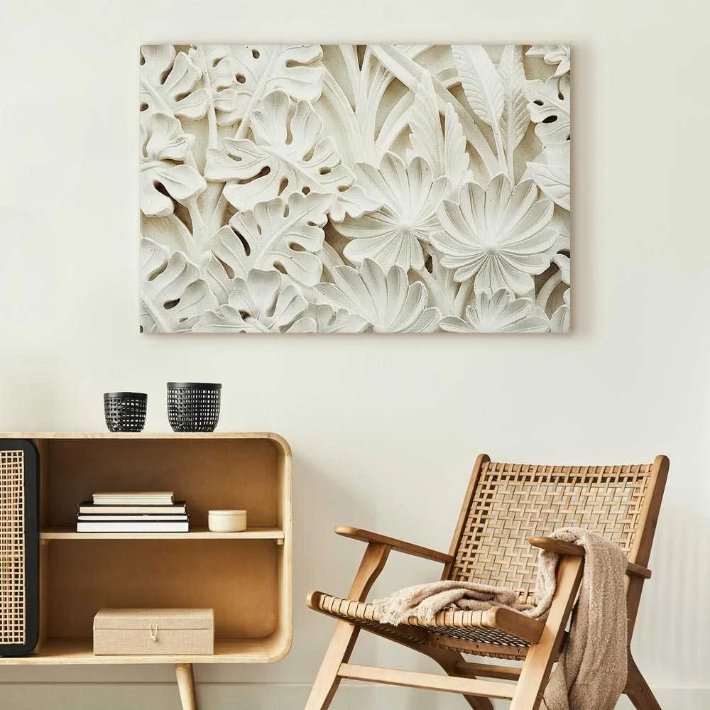 Artgeist Paveikslas - Ceramic Leaves (1 Part) Wide