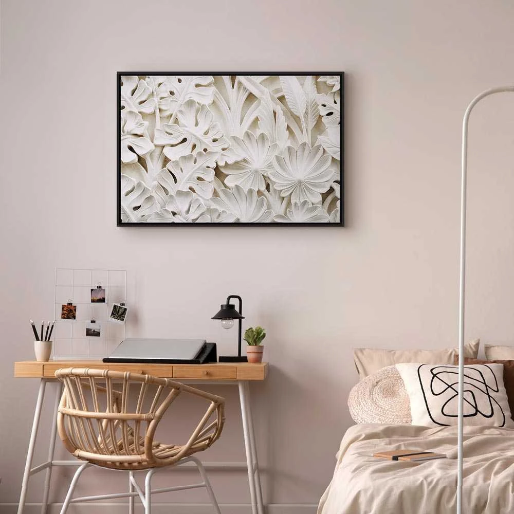Artgeist Paveikslas - Ceramic Leaves (1 Part) Wide