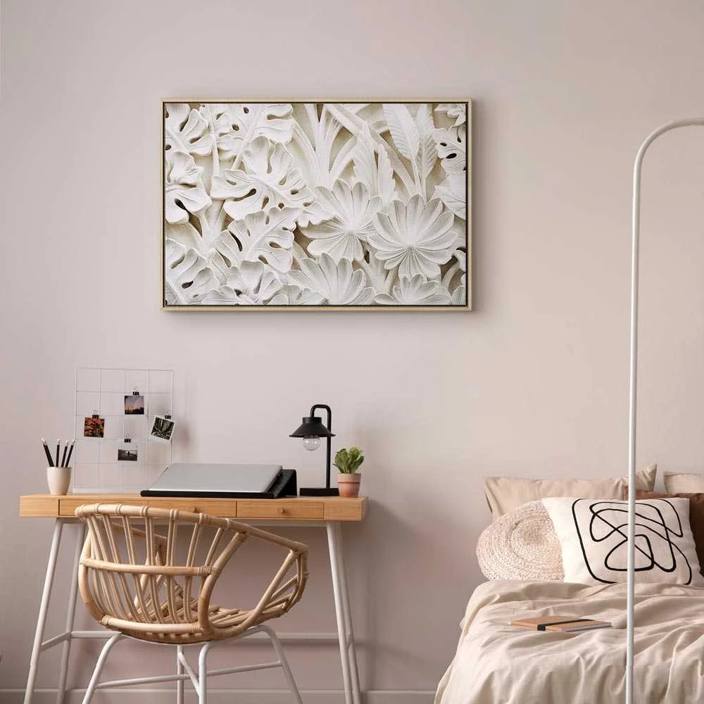 Artgeist Paveikslas - Ceramic Leaves (1 Part) Wide