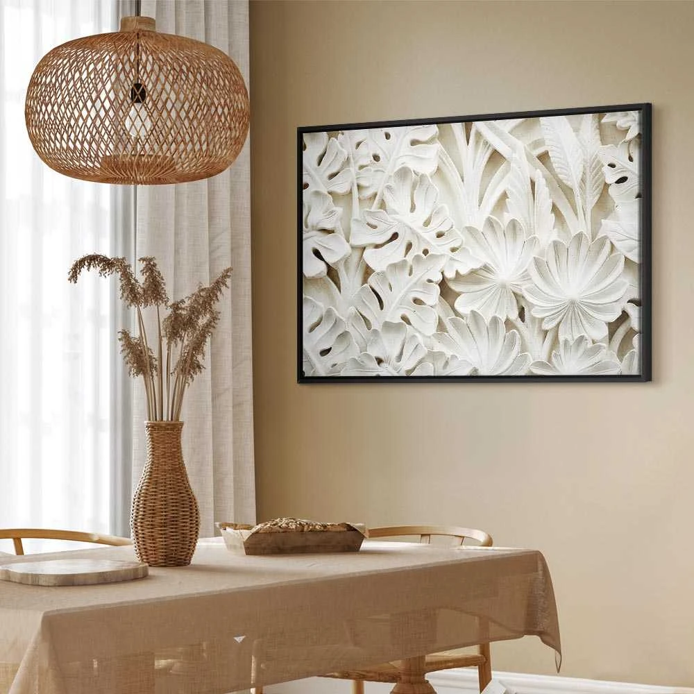 Artgeist Paveikslas - Ceramic Leaves (1 Part) Wide